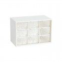 Ins Dustproof nine palace grid small drawer jewelry storage box dormitory desktop stationery jewelry hand account 