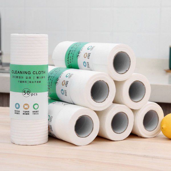 Lazy dishcloth dry and wet household cleaning products kitchen paper special paper towel disposable dishwashing cloth household 