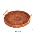 Vietnamese rattan woven hand-woven storage basket Snack bread picnic basket Table top storage basket Portable storage basket