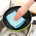 1210 solid color hangable towel absorbent lazy coral velvet dishwashing cloth dishwashing towel wholesale TK 