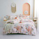 Supply bedding home textile autumn and winter thickened frosted emerald cotton four piece quilt cover three piece fitted sheet set 