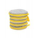 Round double-sided cleaning cloth sponge dishwashing towel is not easy to be stained with oil, absorb water, wipe the bowl towel, lazy people brush the bowl cloth 