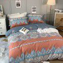 All season cotton fitted sheet Multi specification 4-piece set Reactive printing pastoral set 3-piece bedding 