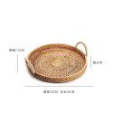 Vietnamese rattan woven hand-woven storage basket Snack bread picnic basket Table top storage basket Portable storage basket