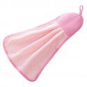 1210 solid color hangable towel absorbent lazy coral velvet dishwashing cloth dishwashing towel wholesale TK 