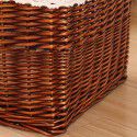 Willow woven large dirty clothes storage basket Home toys sundries storage basket Square rattan woven storage basket Straw woven storage basket