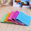 23 * 18 white factory direct selling double-layer thickened bamboo fiber dishwashing cloth oil-free dishwashing towel kitchen rag 