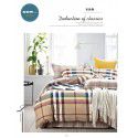 Supply bedding home textile autumn and winter thickened frosted emerald cotton four piece quilt cover three piece fitted sheet set 