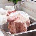 Household kitchen non-stick dishwashing cloth thickened super absorbent dishcloth, household cleaning cloth, factory direct sales 