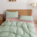 Aifeiyang washable cotton four piece set of cotton quilt cover dormitory three piece set of pure cotton sheets, fitted sheets and bedding 4 