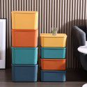 Makaron toy storage basket desk sorting box storage box plastic snacks and sundries desk storage box cover