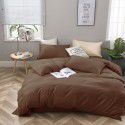 Spring New Nordic simple super soft bedding solid color double-sided frosted four piece set plain home textile 