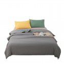 Simple bedding home textile New Nordic mix and match solid color super soft cotton fitted sheet four piece set bed sheet three piece set 