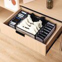 Foldable underwear storage box sock T-shirt pants grid transparent grid household bra underwear finishing box 