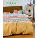 All season cotton fitted sheet Multi specification 4-piece set Reactive printing pastoral set 3-piece bedding 