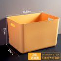 Macaron color sundries storage box, snack storage basket, plastic household cleaning, kitchen storage basket, classroom bookcase