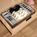 Foldable underwear storage box sock T-shirt pants grid transparent grid household bra underwear finishing box 