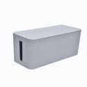 New wood-grain wire box power cord socket protection box desktop wire sorting box wire storage box