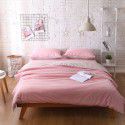 Cross border Amazon European size self-designed solid color bedding quilt cover three piece set 