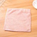 Coral velvet dishcloth double-sided absorbent dishwashing towel household cleaning cloth thickened dishwashing cloth 