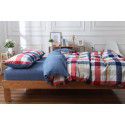 Four piece set of all cotton, pure cotton, Japanese washed cotton bedding, autumn net red quilt cover bed, single dormitory, three piece set 