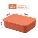 Macaron color sundries storage box, snack storage basket, plastic household cleaning, kitchen storage basket, classroom bookcase