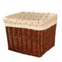 Willow woven large dirty clothes storage basket Home toys sundries storage basket Square rattan woven storage basket Straw woven storage basket