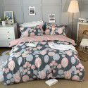 All season cotton fitted sheet Multi specification 4-piece set Reactive printing pastoral set 3-piece bedding 