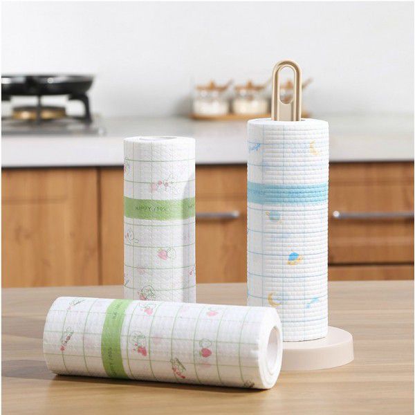 Multifunctional lazy dishcloth kitchen washable oil-free dishwashing cloth household cleaning dry and wet non-woven cloth 