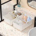 Kitchen folding storage basket Plastic bath basket Bathroom sundries storage basket Desktop storage basket 