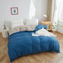 Nordic simple plain cotton quilt cover 150x200x230 pure cotton quilt cover single and double bedding 