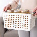 Storage basket toys desktop cosmetics bath plastic rectangular kitchen sundries storage box fruit basket wholesale 