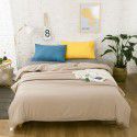 Simple bedding home textile New Nordic mix and match solid color super soft cotton fitted sheet four piece set bed sheet three piece set 