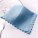 Household dishwashing cloth manufacturer wiping glass table traceless cleaning cloth kitchen degreasing and water absorption non hair fish scale rag 