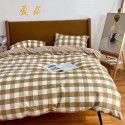 All season cotton fitted sheet Multi specification 4-piece set Reactive printing pastoral set 3-piece bedding 