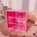 Girls' heart in nine-palace dustproof drawer storage box stationery jewelry nine-palace cosmetics storage students 