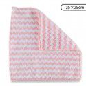 Factory direct supply coral velvet stripe lockedge dishwashing cloth water absorption stripe cleaning cloth household cleaning kitchen rag 