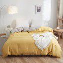 Nordic simple plain cotton quilt cover 150x200x230 pure cotton quilt cover single and double bedding 