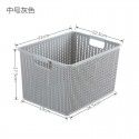 Meianju rattan storage basket plastic large storage basket hollowed-out bedroom sorting basket children's toy storage supplies