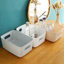 Japanese plastic sundries storage box Snack toys storage basket Cosmetics desktop storage box Kitchen finishing box 