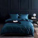 Cross border American Amazon Cotton 60 Thread Count Solid Color Duvet Cover Three Piece Set Simple Soft Cotton Bedding 