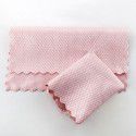 Household dishwashing cloth manufacturer wiping glass table traceless cleaning cloth kitchen degreasing and water absorption non hair fish scale rag 