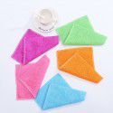 Bamboo fiber dishwashing towel double-layer thickened cleaning rag oil-free dishwashing cloth kitchen rag stall source 