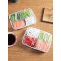 Frozen meat compartment box, refrigerator storage box, food subpackage, onion, ginger, vegetables, side dishes, frozen fresh-keeping box, storage box 