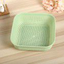 Plastic drainage basket desktop storage basket vegetable water fruit basket kitchen storage basket square washing basket wholesale 