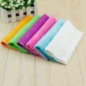 23 * 18 white factory direct selling double-layer thickened bamboo fiber dishwashing cloth oil-free dishwashing towel kitchen rag 