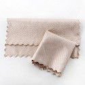 Household dishwashing cloth manufacturer wiping glass table traceless cleaning cloth kitchen degreasing and water absorption non hair fish scale rag 