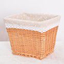 Willow woven large dirty clothes storage basket Home toys sundries storage basket Square rattan woven storage basket Straw woven storage basket