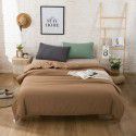 Simple bedding home textile New Nordic mix and match solid color super soft cotton fitted sheet four piece set bed sheet three piece set 