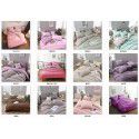 Manufacturer direct selling autumn and winter New Nordic bedding four piece set purple home textile quilt cover solid color student three piece set 